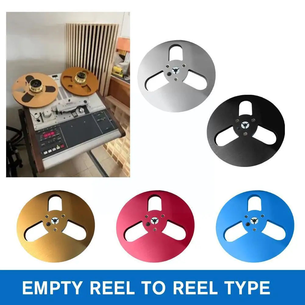 

7 Inch Unrolled Audio Tape Empty Reel Full Aluminum Reel To Reel Empty Tray Tape Spool For Hifi Audio Master Recorder F1W2