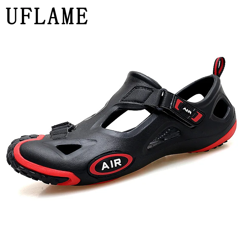 

Summer Brand Design Men Sandals Breathable Buckle Design Beach Shoes Fashion Non-Slip Casual Shoes Roman Flat Sports Sneakers