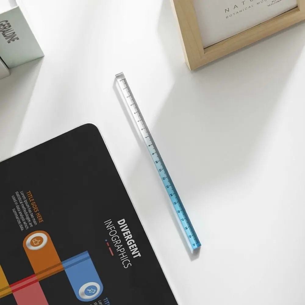 

Прозрачная градиентная линейка акриловая 20 см