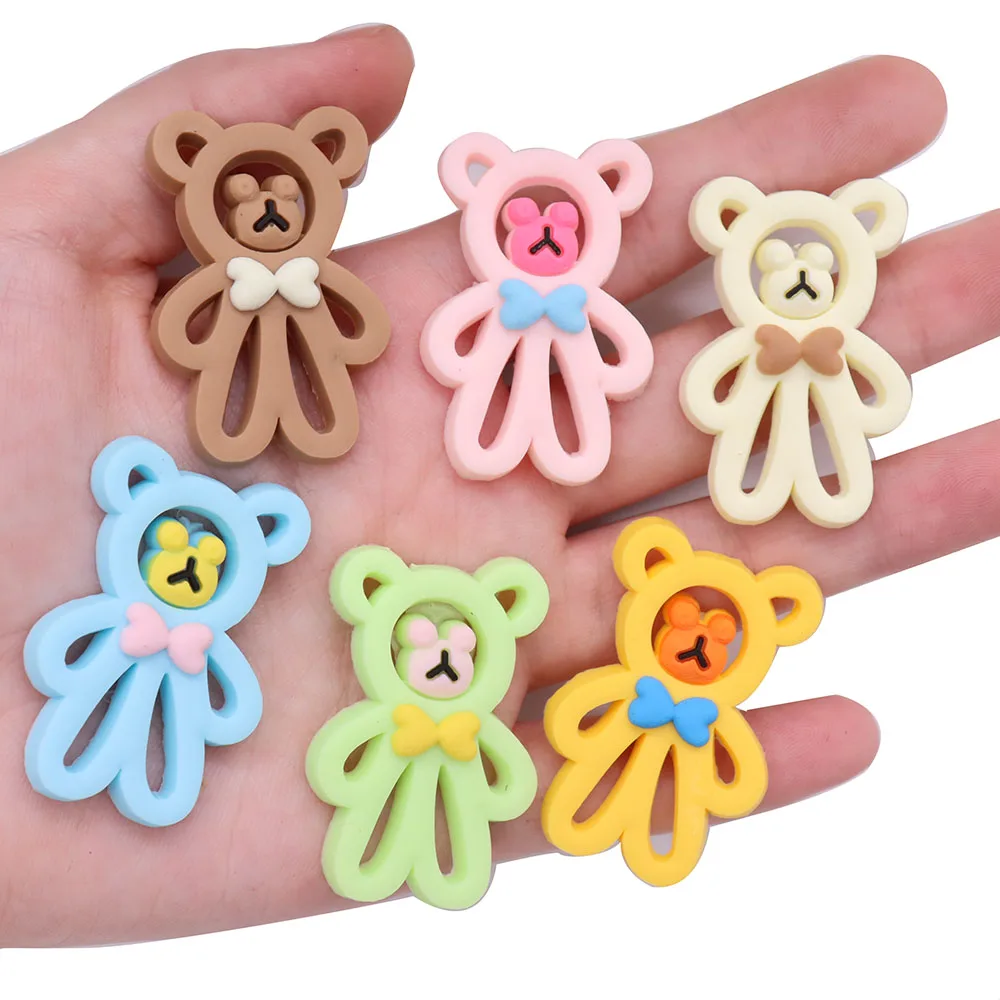 

1pcs Lovely Bear Colorful Animals PVC Shoe Charms DIY Shoes Aceessories Fit Croc Jibz Sandals Decorations Buckle Party Gift