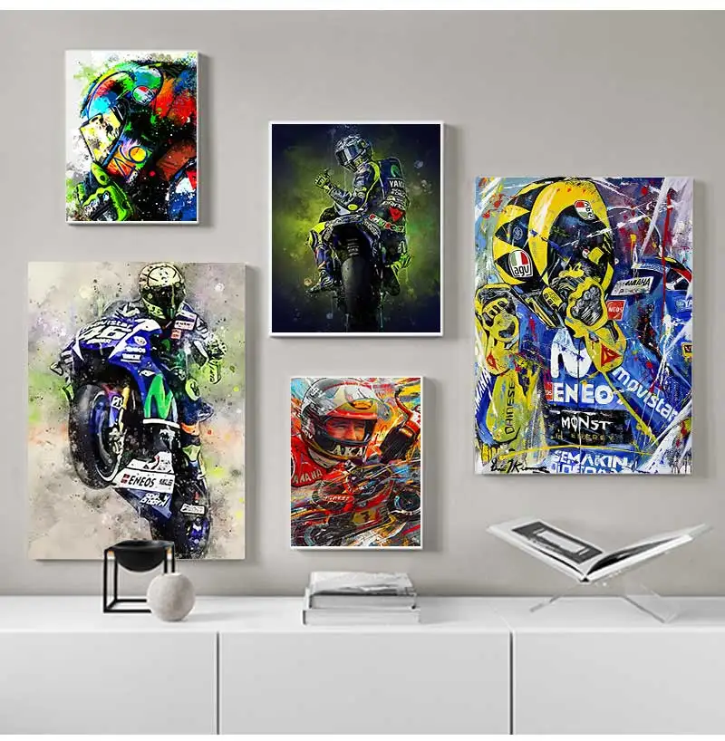 Постер с изображением автомобиля Racer Valentino