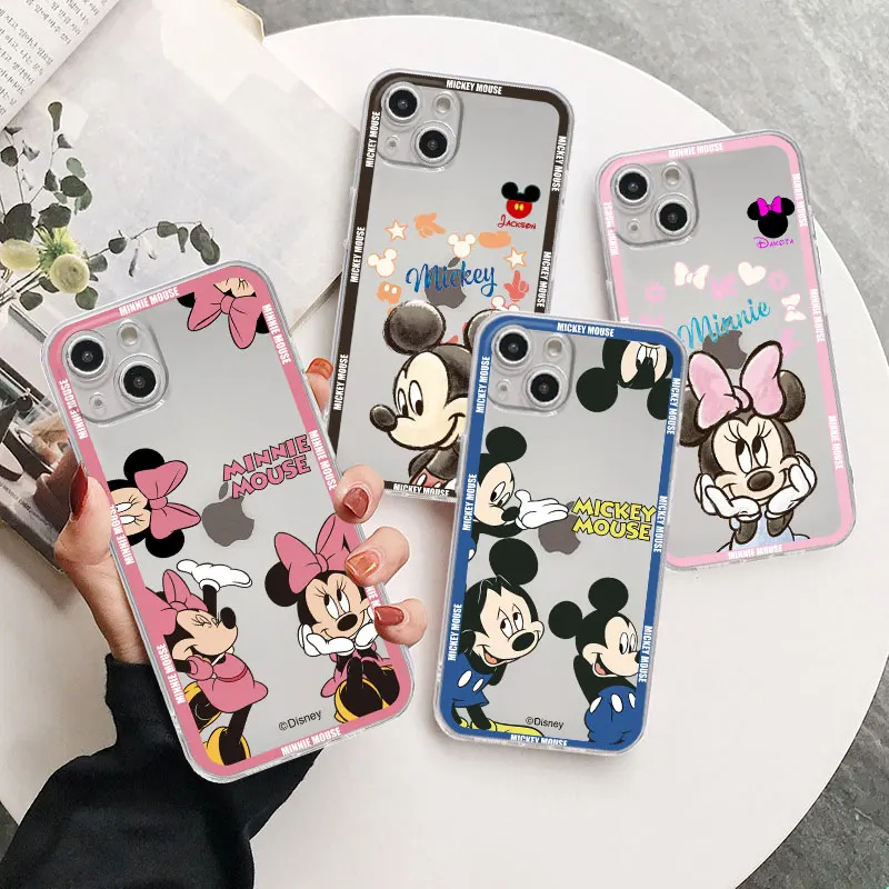 

Minnie Baseballplayer Mickey Soft Silicone Case for iPhone 14 Pro Max 13 12 Mini 11 Pro XR XS X 8 7 6S 6Plus Cover SE 2020 Funda