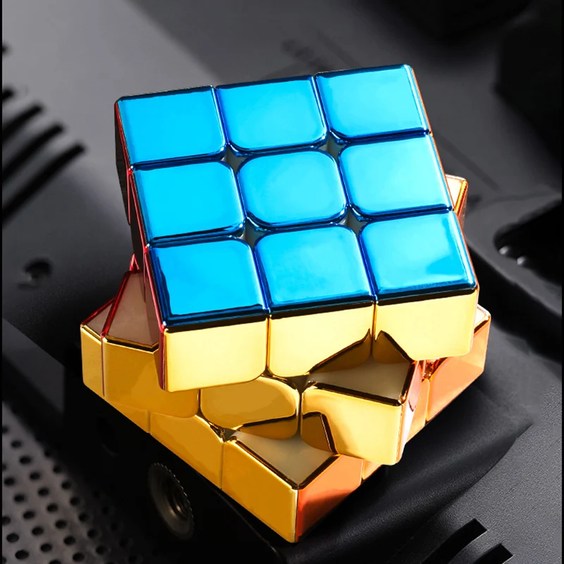CubeFun SengSo 3x3 Магнитный Металлический Золотой Волшебный Куб Скоростной