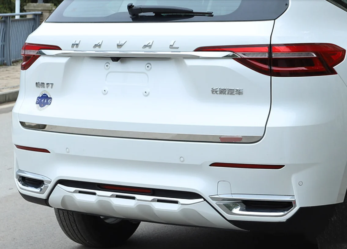

For Haval F7 F7X 2018 - 2021 Car Front Hood Middle Grille Mesh Rear Tail Gate Decor Strip Cover Trim Stainless Steel Accessories