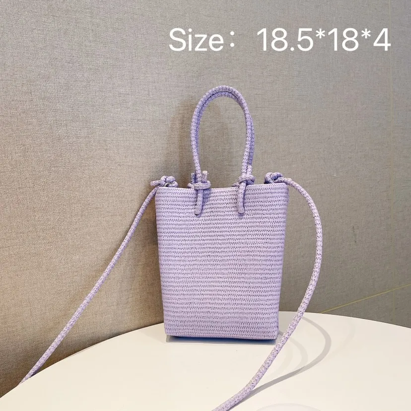 

Women's Elegant Bag 2022 New Shoulder Bag Macaron Woven Bag Simple Fashion All-Match Portable Shoulder Messenger Bag
