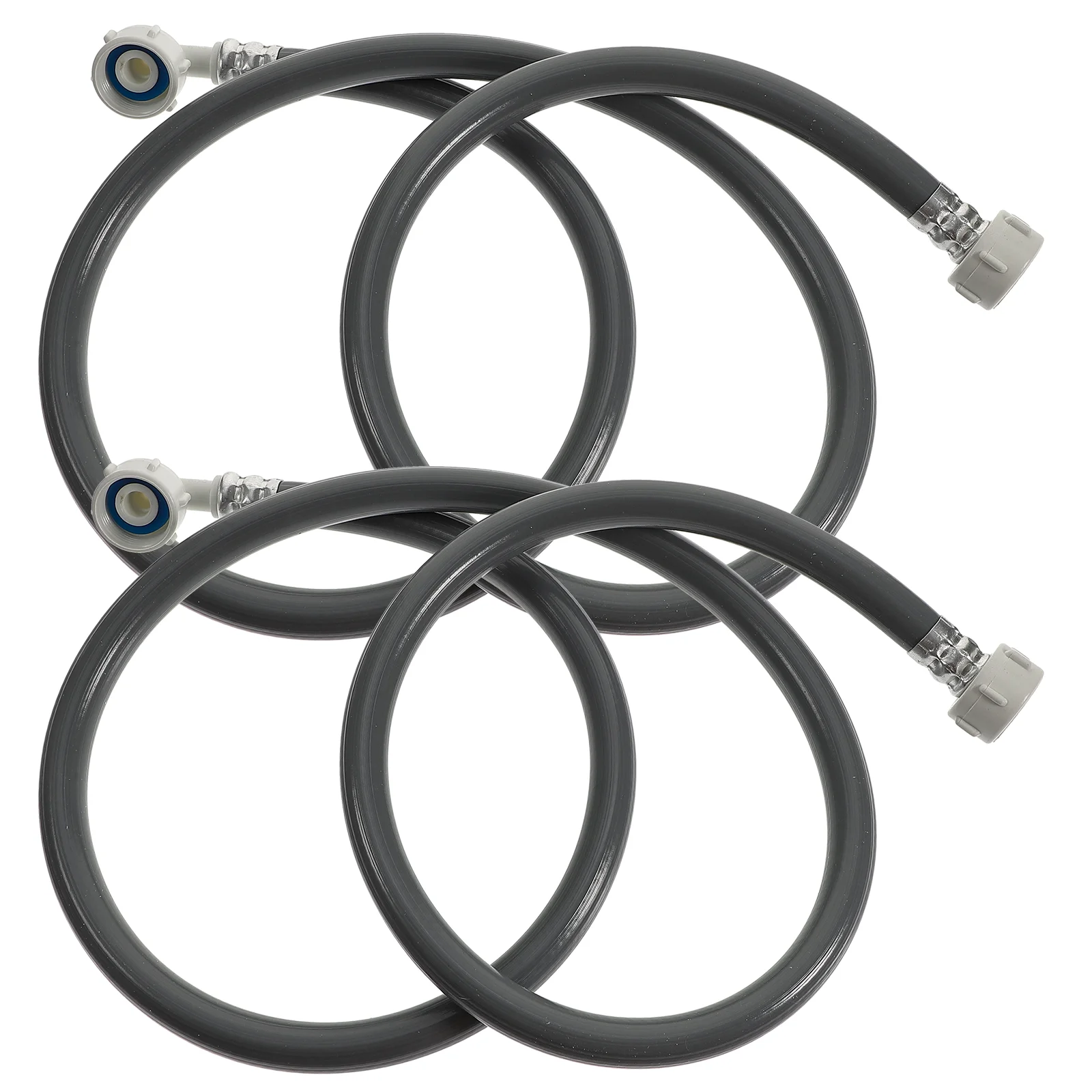

2 Pcs Washer Hosessss Washing Machine Inlet Pipe Automatic 150X1.6cm Pvc Water