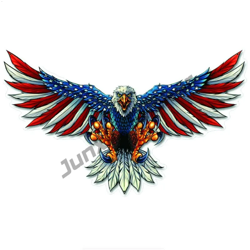 Индивидуальные автомобильные наклейки с американским флагом лысой орелом