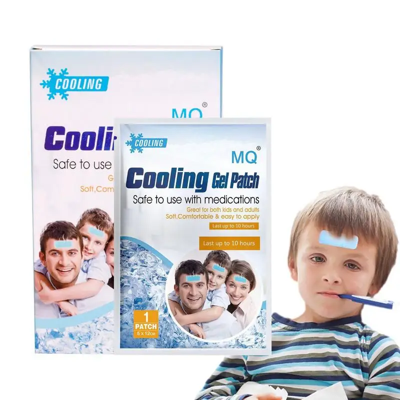 

Cooling Forehead Patch Cooling Patch Fever Strips Cooling Gel Pads For Fatigue Sunstroke Portable Kid Fever Patches For Girls Bo