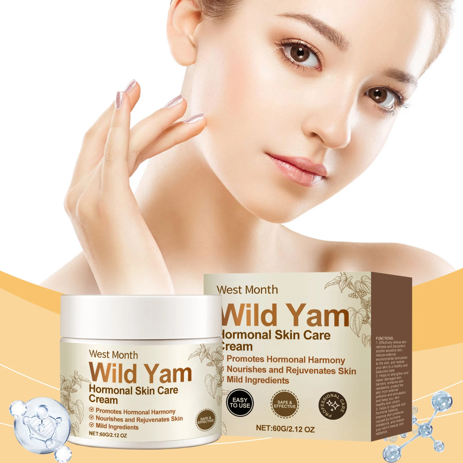 Крем с гормональным балансом Wild Yam — натуральный фитострогенный увлажняющий