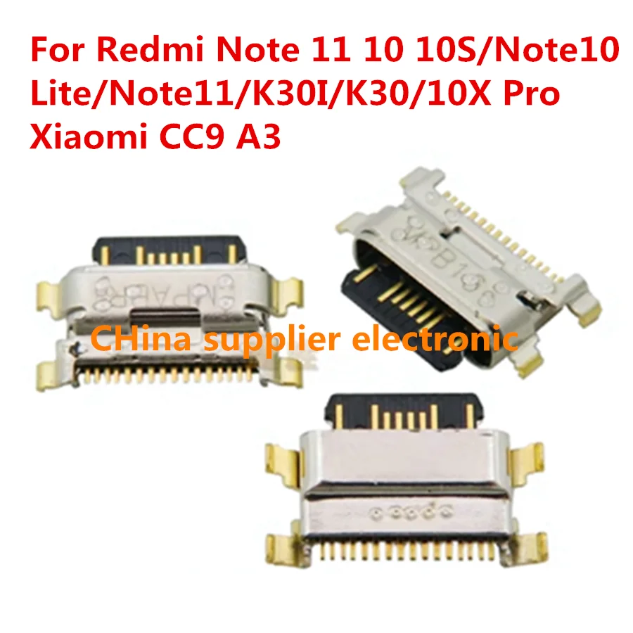 

USB Jack Charger Connector Charging Port Socket For Redmi Note 11 10 10S Note10 Lite/Note11/K30I/K30/10X Pro Xiaomi CC9 A3