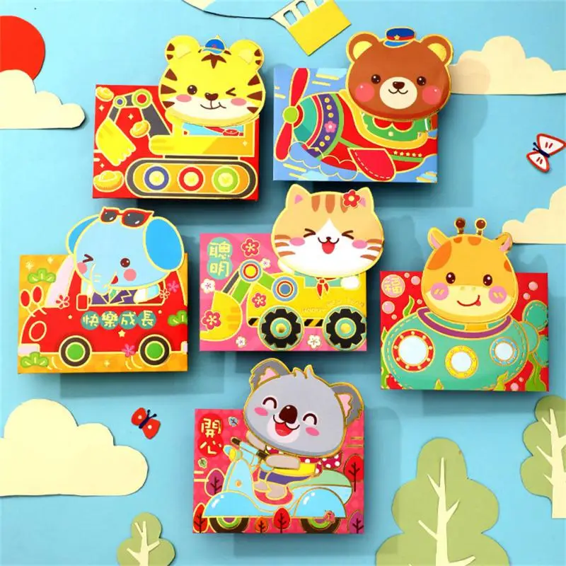 

Большой красный мультяшный кролик красные конверты трехмерная моделирующая Высококачественная бумажная Подарочная сумка с покрытием уто...