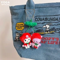 sanrio hello kitty kuromi cinnamoroll pom pom cute kawaii toys cartoon anime plush doll pendant girl heart pendant gift present