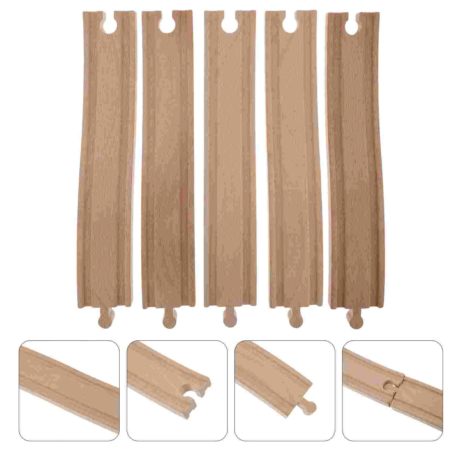 

Kids Wooden Track Set Train Scene Track Brain Toy Wooden Railway System Connectors Toys Kids Track Toy Puzzle Train Track Model