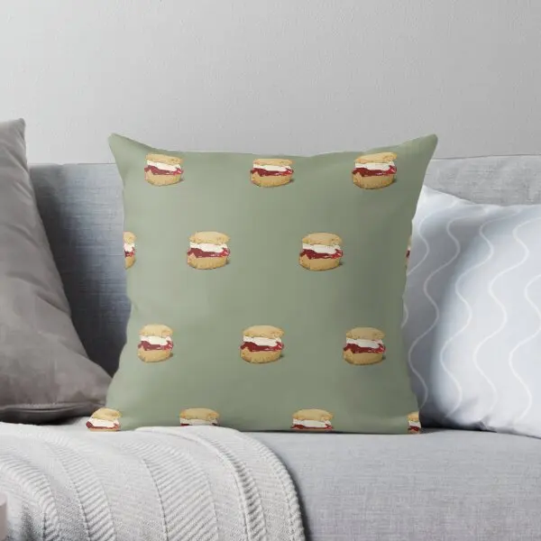 

Scone Printing Throw Pillow Cover Office Bed Soft Home Comfort Hotel Waist Wedding Anime Decor Square Pillows not include