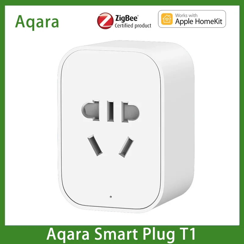 

Aqara Smart Plug T1 ZNCZ15LM Remote Control Wireless Socket Zigbee 3.0 Work For HomeKit & Aqara Home APP