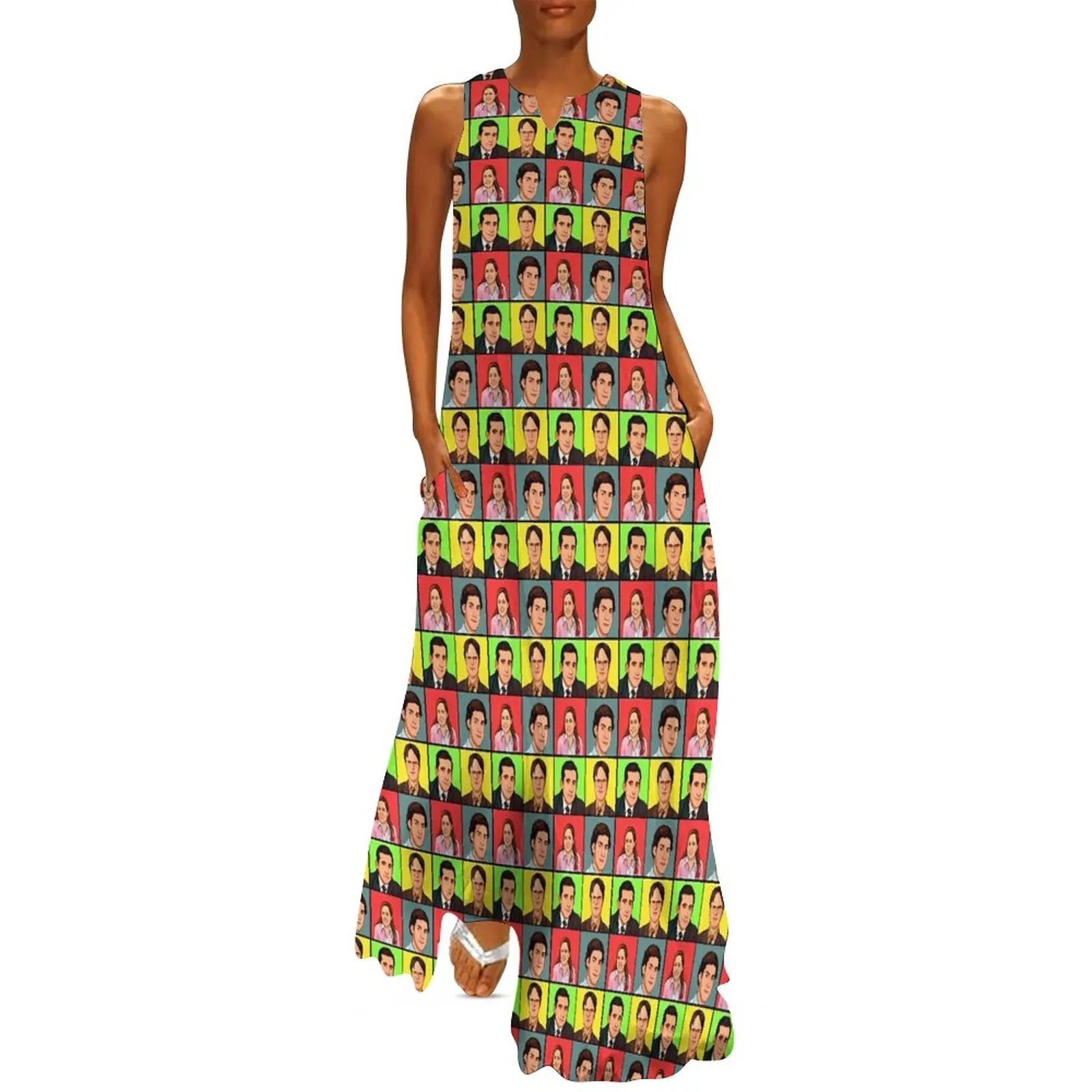 

Dwight Schrute Dress Spring The Office Streetwear Boho Beach Long Dresses Female Custom Elegant Maxi Dress Large Size