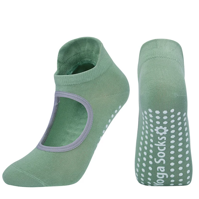 

Size Yoga Backless Women Men Pilates Socks Sport 2023 Plus Cotton Anti-Slip Dance Indoor Fitness Exercise Pilates Socks