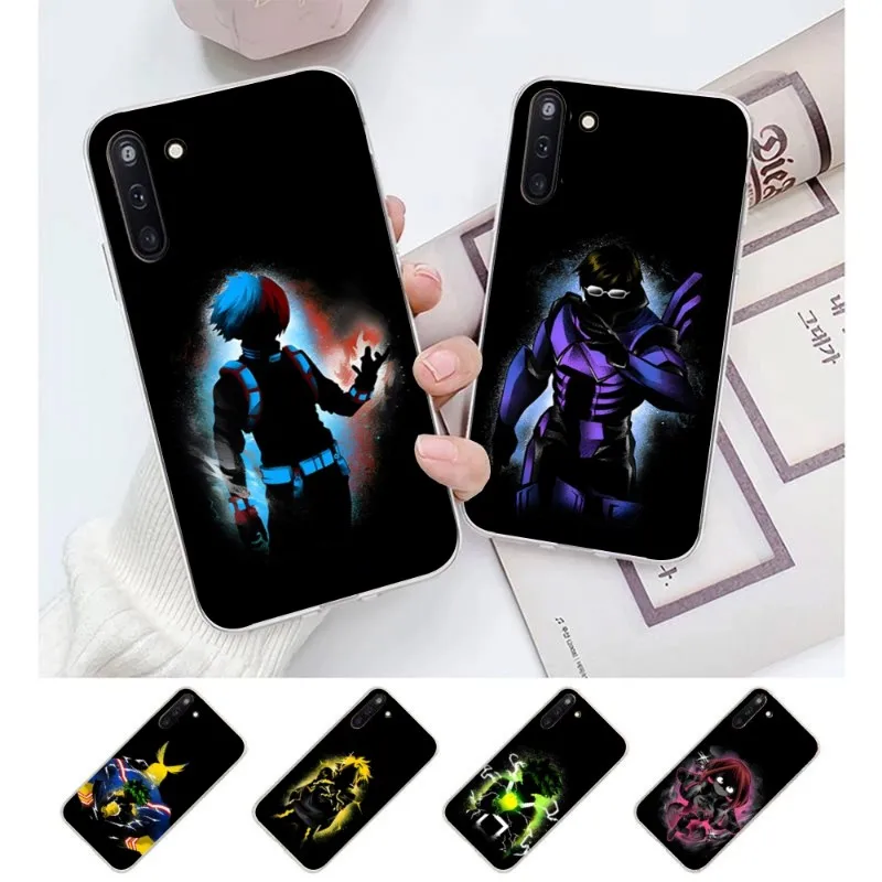 

Чехол для телефона с аниме мой герой для Samsung Galaxy S10 S21 S22 Plus Ultra A91 A51 A21S A12, прозрачный чехол для телефона