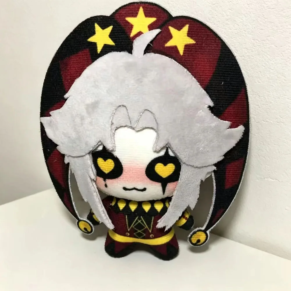 Фото Плюшевая кукла-подвеска Game Freak Circus Jester 10 см, забавная кукла-клоун с сердечками, мягкая игрушка для фанатов, коллекционный подарок на праздник №4