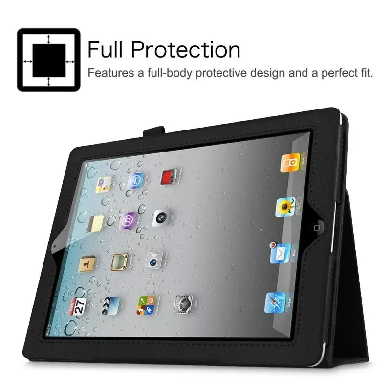 Чехол для iPad 4 модель A1458 A1459 A1460 откидной Чехол-книжка из искусственной кожи с