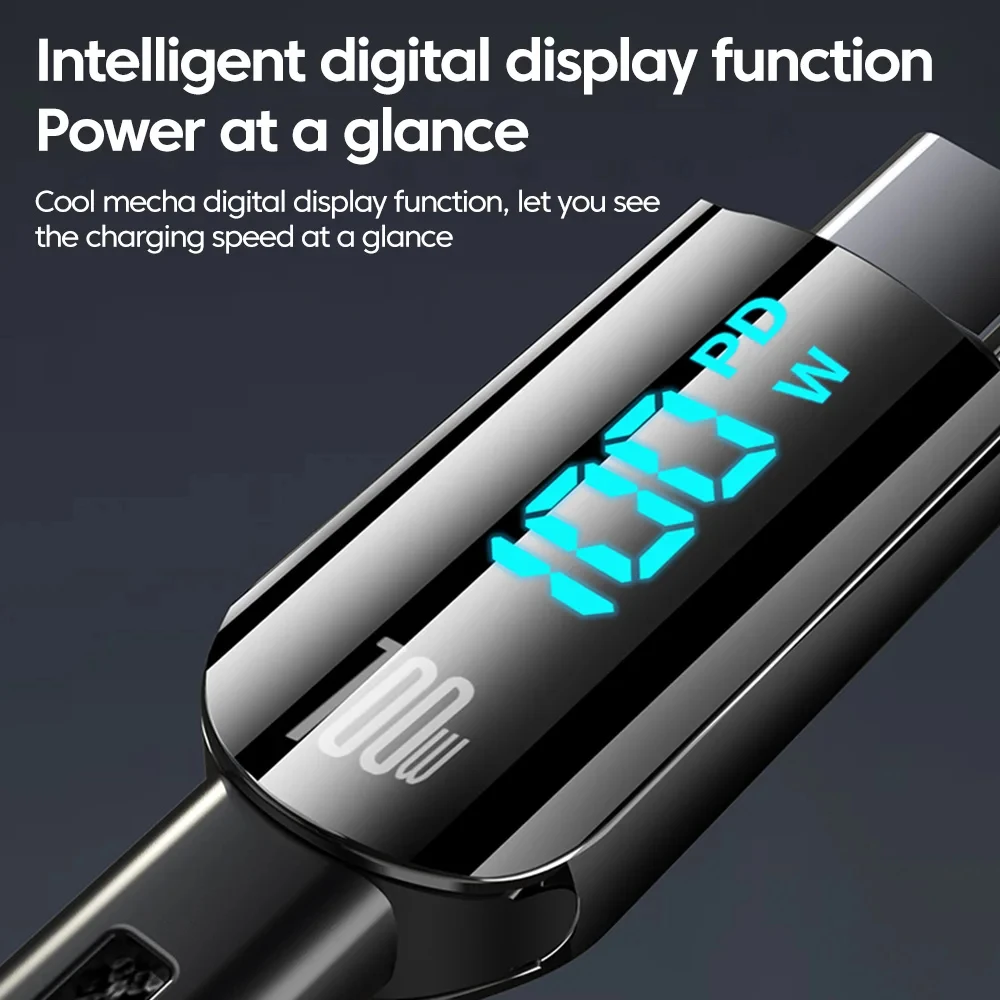 Кабель USB type-C на для быстрой зарядки 100 Вт