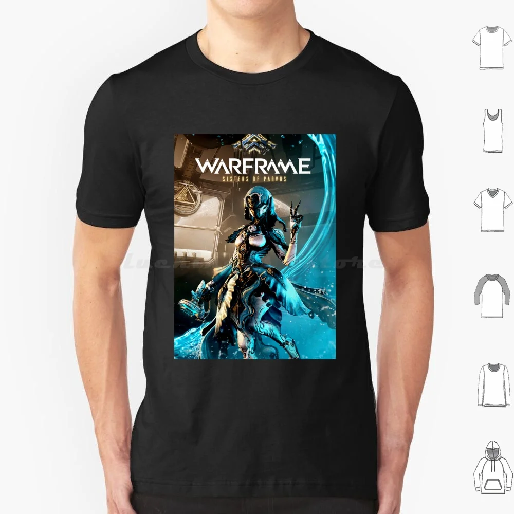 Хлопковая футболка с логотипом игры Warframe для мужчин и женщин принтом сделай сам