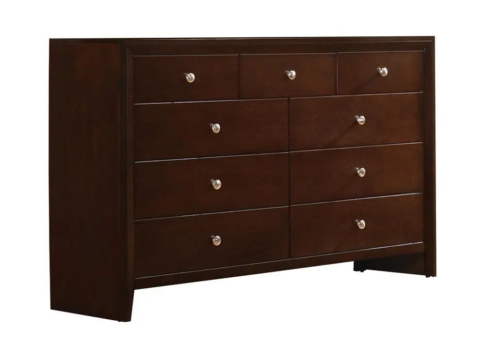 

Rectangular 9-drawer Dresser Merlot