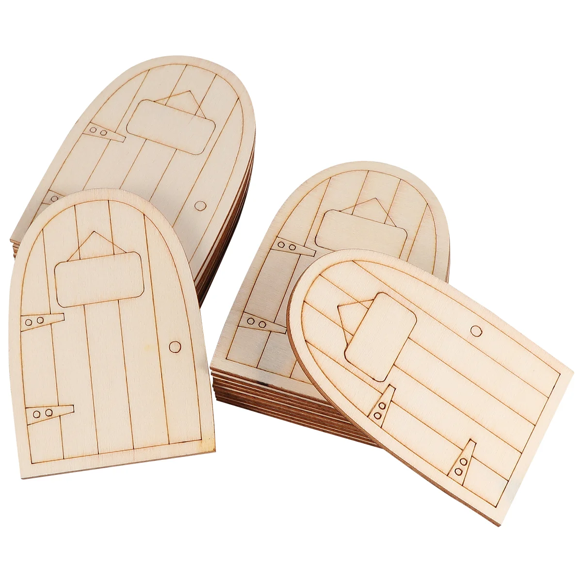 

20 Door Wooden Fairy Door Miniature Decoration for DIY Craft Decoration