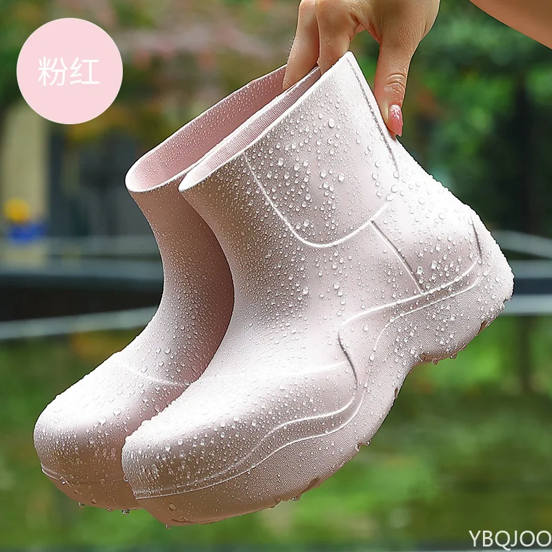 Роскошные женские резиновые сапоги для дождя новинка 2022 нескользящие