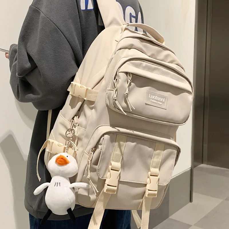 

Водонепроницаемый нейлоновый рюкзак для мужчин и женщин, школьный ранец для подростков, Женская дорожная сумка на ремне