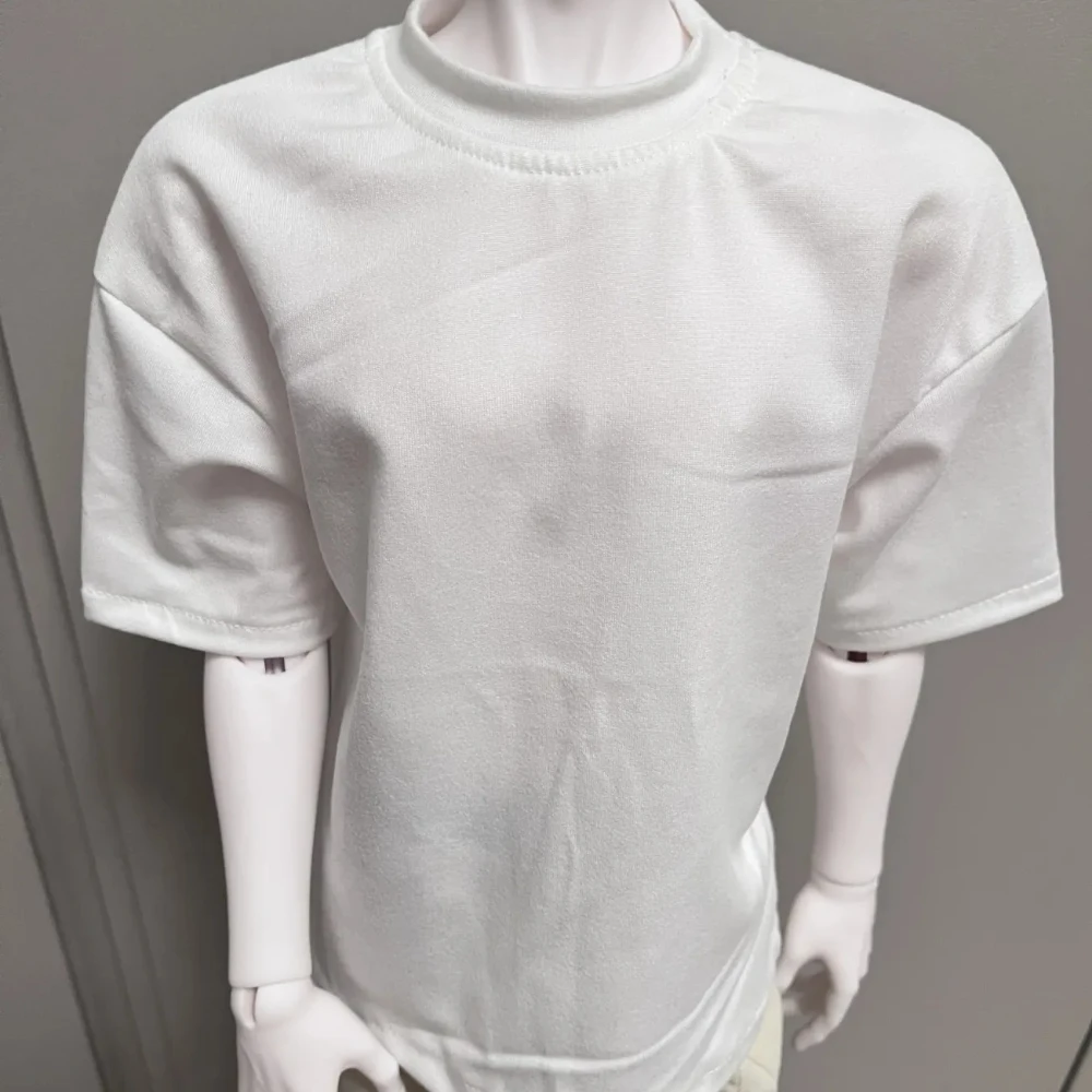 Одежда для кукол 13 (7577 см) для мужских кукол BJD: черно-белая футболка с коротким рукавом, аксессуары для игр и переодеваний, без куклы. (art.: 3920db75ca3df) - 3920db75ca3df