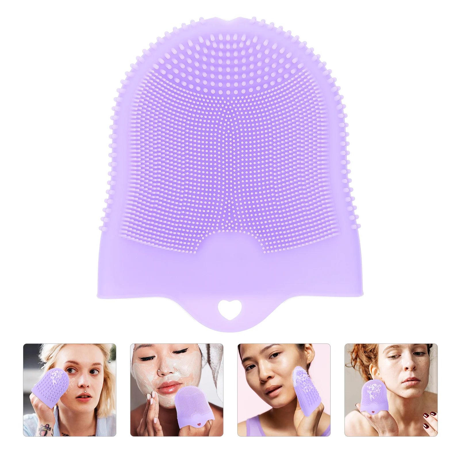

Practical Convenient Face Washing Cleaner Pore Deep Cleansing Brush Silicone Facial Brush Face Scrubber Face Wash Brush