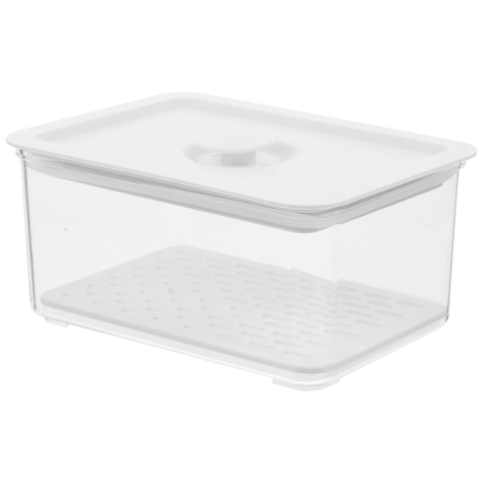 

Plastic Containers Fridge Fruit Storage Bins Organizer Box Fresh Containers Stackable Refrigerator Container Keeper Basket Lids