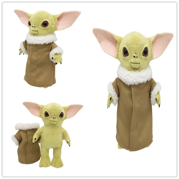 Фото 18-25 см плюшевая кукла «Звездные войны» Mandalorian Baby Yoda, плюшевая мягкая кавайная детская игрушка, подарки на Хэллоуин №2