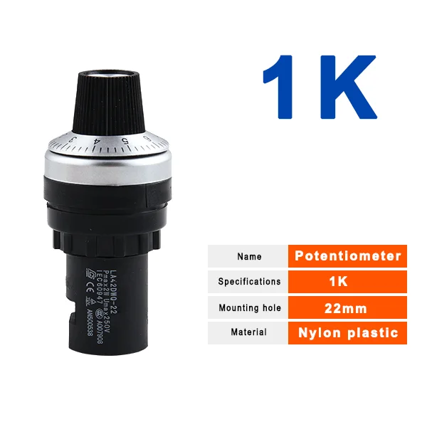 

CNMAWAY Потенциометр LA42DWQ 100к Ом 22мм