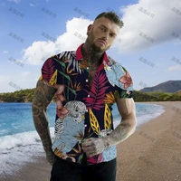hawaii quick dry shirts for men fashion vintage clothes luxury man shirt mens leisure hawaiian shirt blouse summer 2022 casual