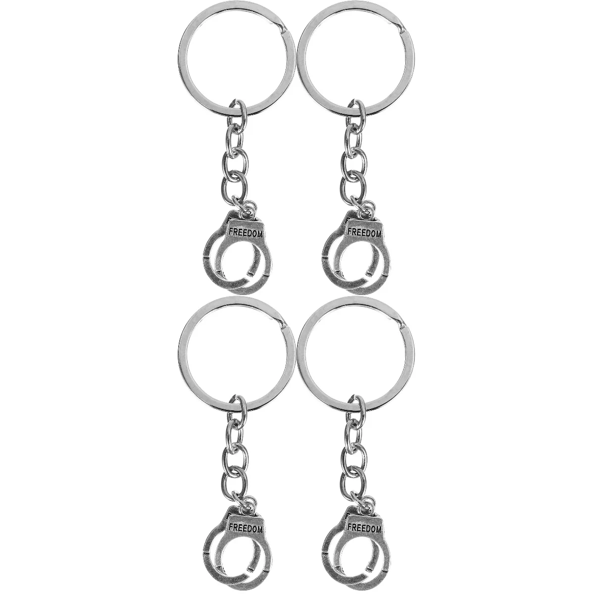 

2 Pairs Good Friend Key Chain Freedom Key Chain Bag Pendants Bag Hanging Ornaments