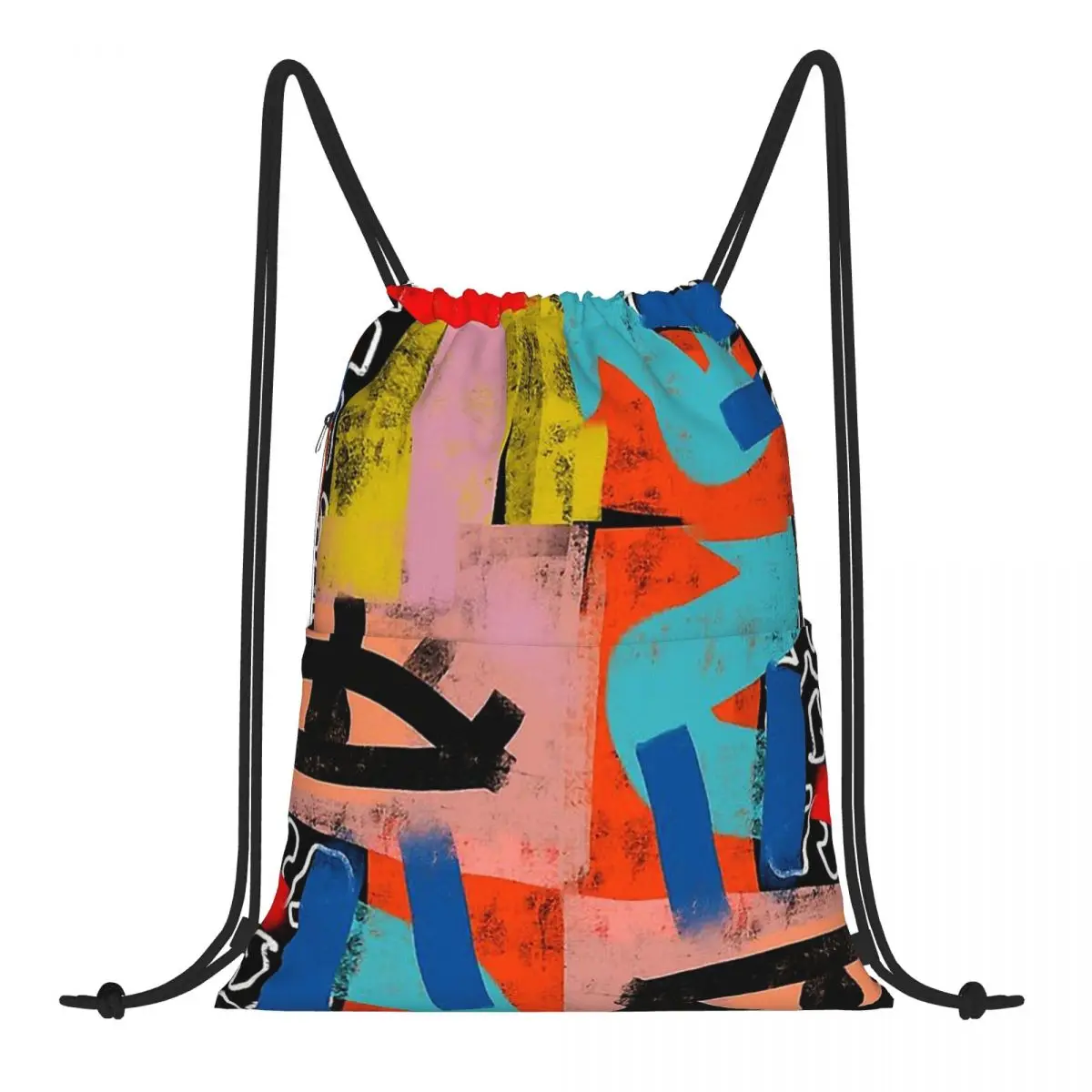

Cool Graffiti Doodle Sweet Art Backpack Bundle Pocket Shopping Bag Outdoor Travel Storage Bag For Men Woman