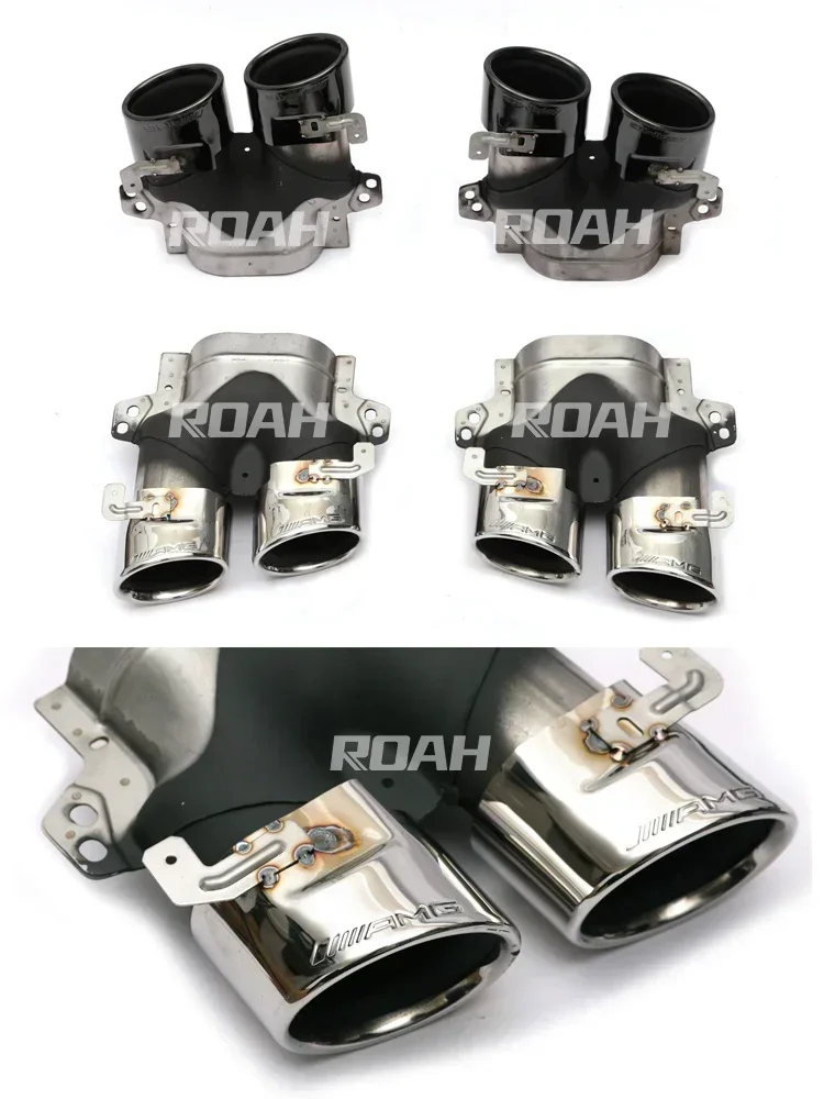 Для Benz E Class W213 2016-2019 Φ E63 E53 стиль спойлер с AMG комплект наконечников выхлопных