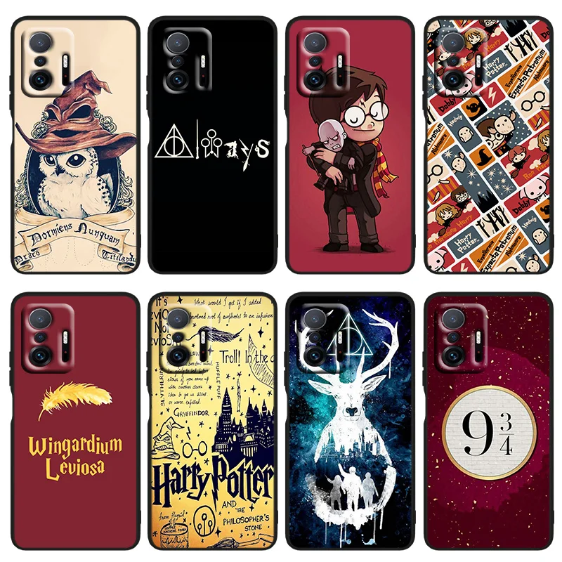 

Rinqg Potters Wand Harries Art For Xiaomi Mi 12 12X 11T 11i 11 10T 10 9T 9SE 9 A3 CC9E Pro Ultra Lite Black Silicone Phone Case