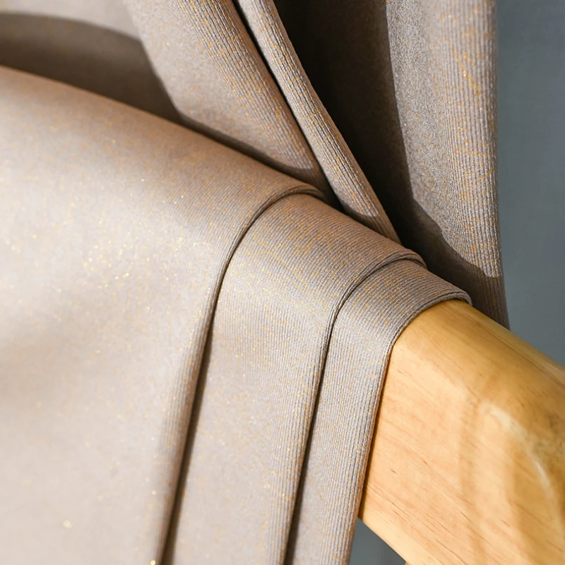 

New light luxury texture embossed curtain living room hotel bedroom Nordic modern high blackout curtain cloth