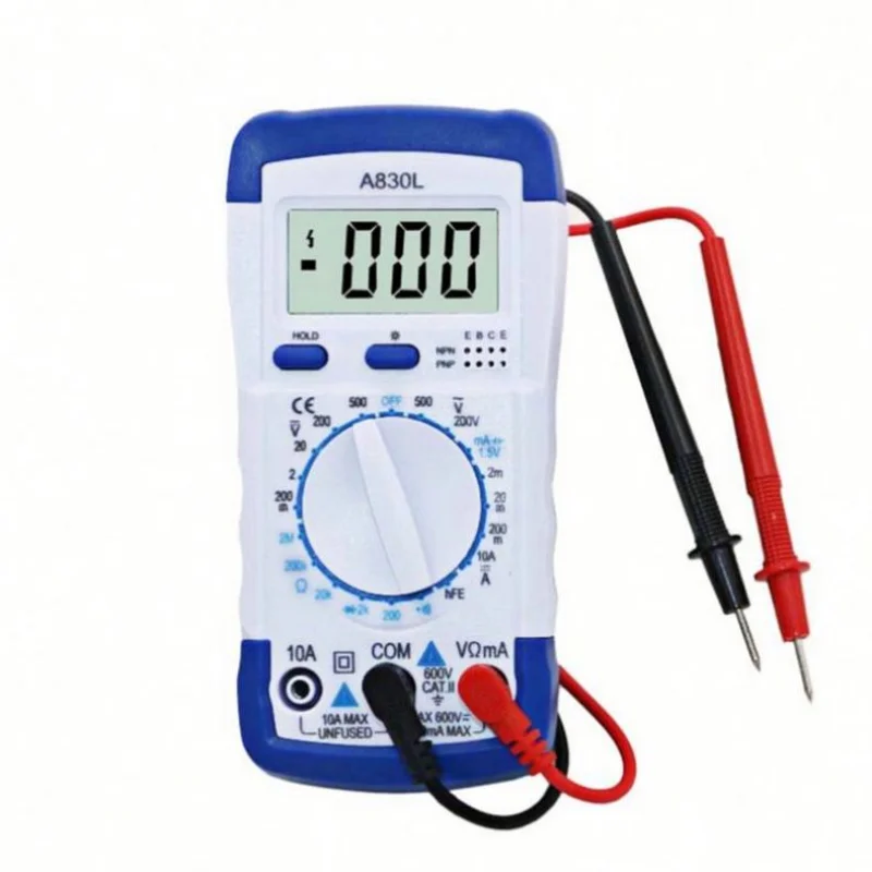 

New A830L LCD Digital multimeter DC AC Voltage Diode Freguence multimeter Volt Tester Test Current