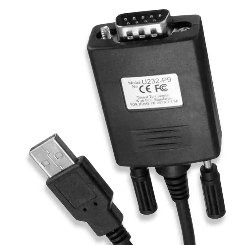 USB 2 0 к RS232 серийный DB9 9 Pin типа папа конвертер кабель черный 8 м 1 Порты и разъёмы