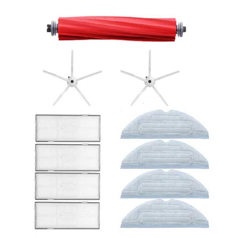 

Запчасти для пылесоса Xiaomi Roborock S7 T7S T7PLUS, фильтр НЕРА, основная щетка/насадка на швабру, боковая щетка