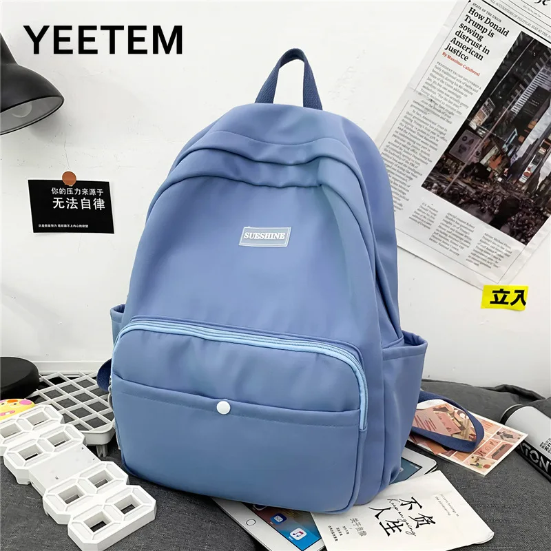 

2021 Harajuku Ins Schoolbag Middle School Student Female Backpack Laptop Schoolbag New Korean High School Schoolbag