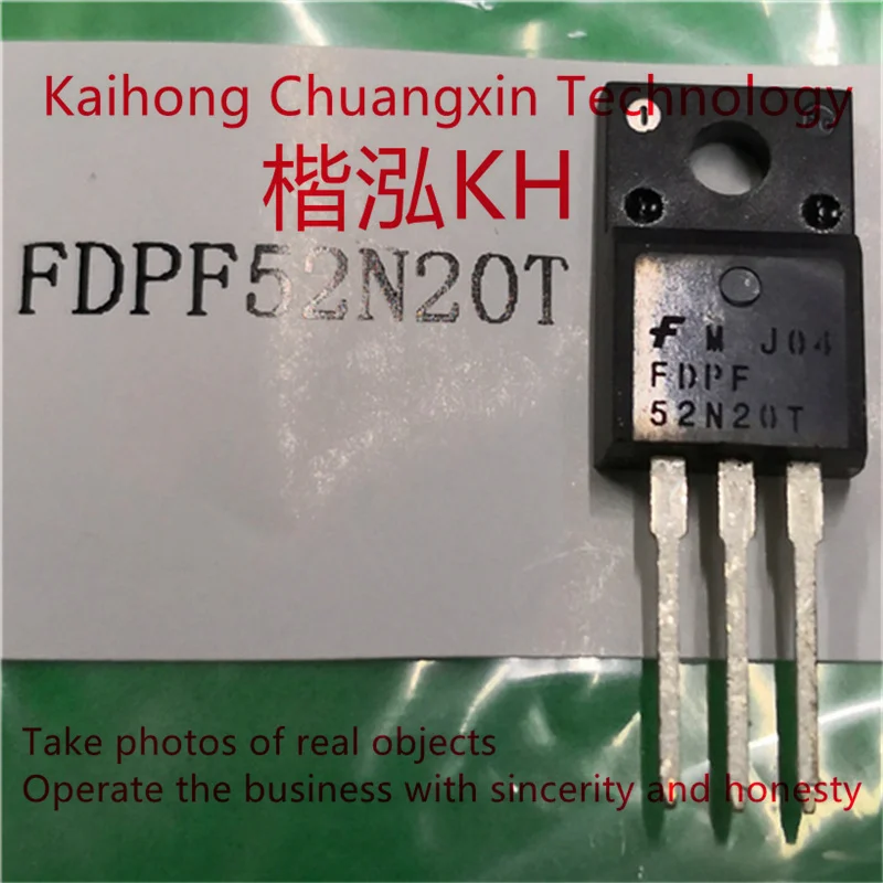 

5PCS/LOT FDPF52N20T 52N20 TO-220F