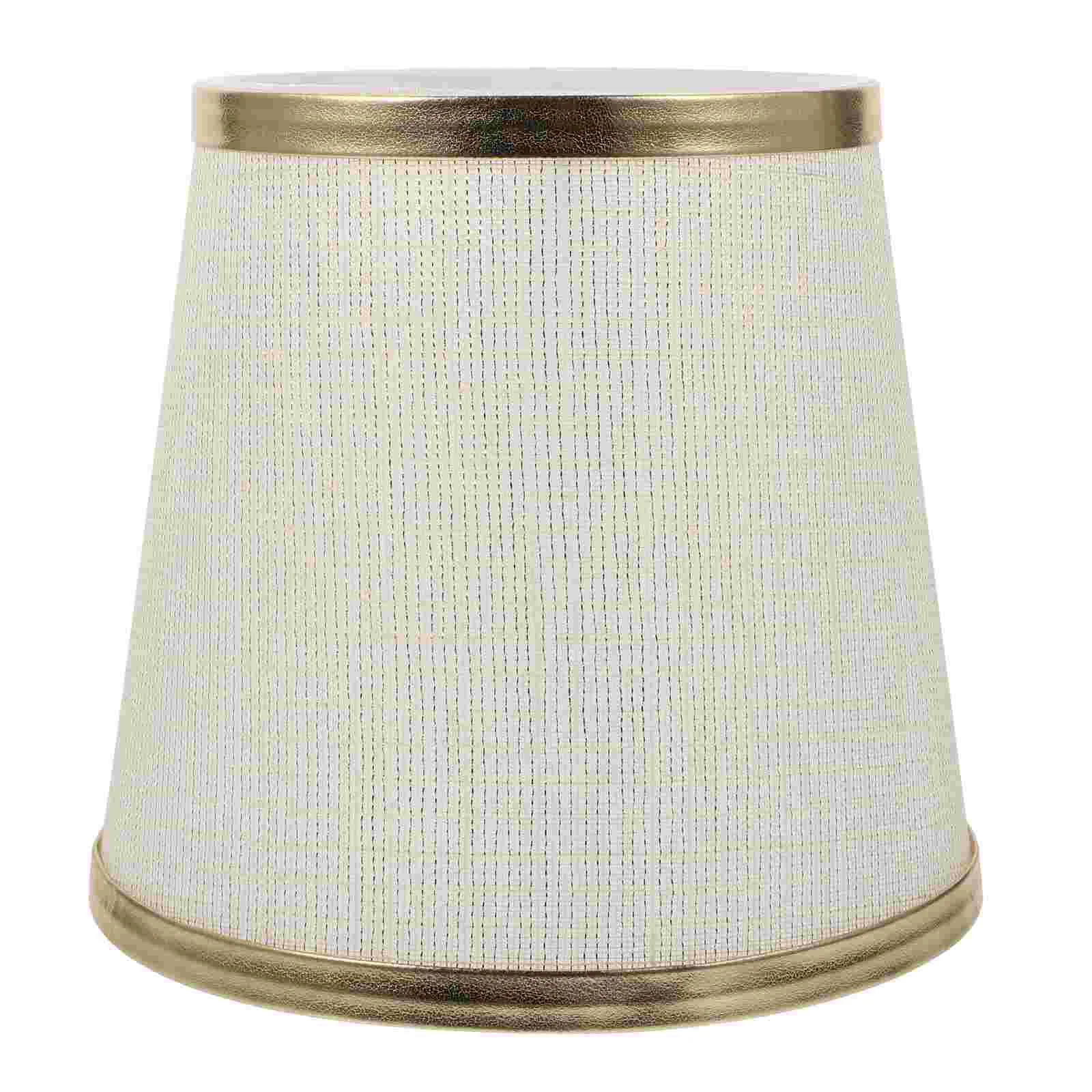 

Lamp Shade Cover Shades Light Chandelier Cloth Drum Decor Wall Farmhouse Floor Desk Clip Accessories Mesh Linen Accessory Fabric