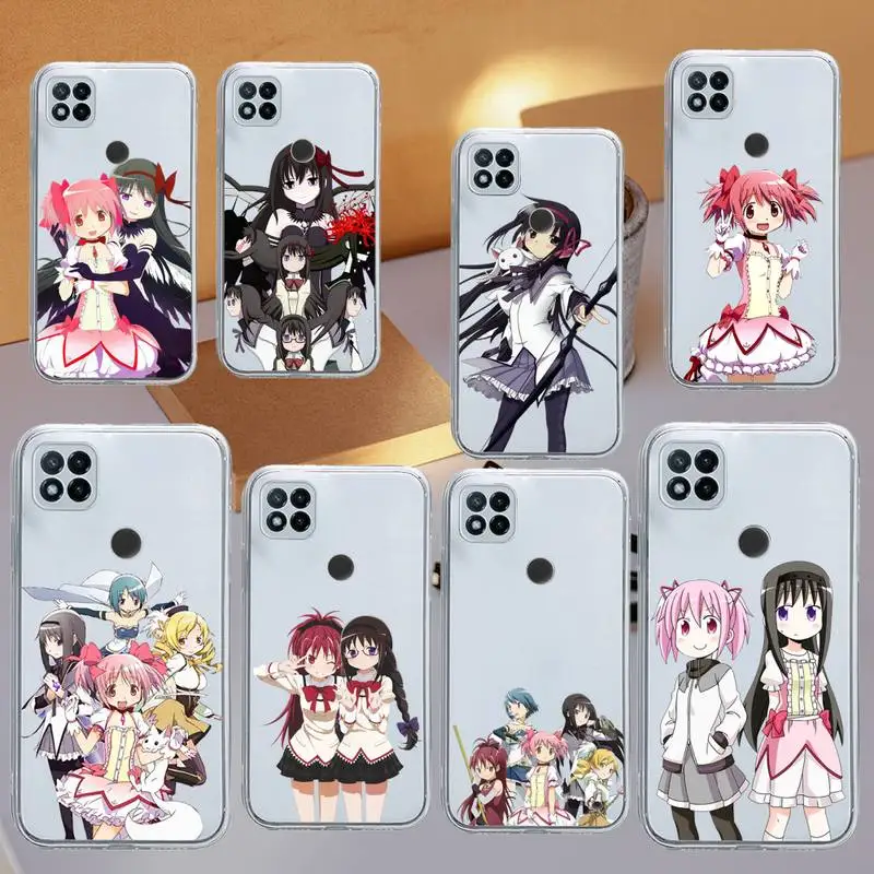 

Puella Magi Madoka Magica anime Phone Case Transparent for Xiaomi redmi note x f poco 10 11 9 7 8 3 i t s pro cover shell coque