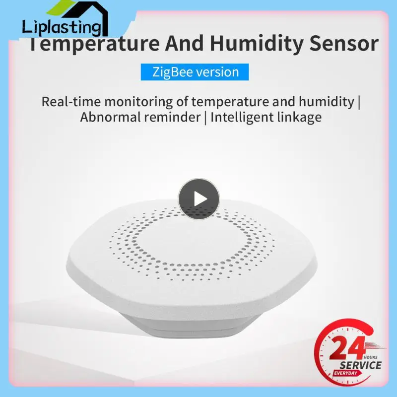 

1~8PCS Zigbee Smart Home Tuya Temperature And Humidity Sensor Real-time Monitor Alarm Smart Home App Linkag App Control