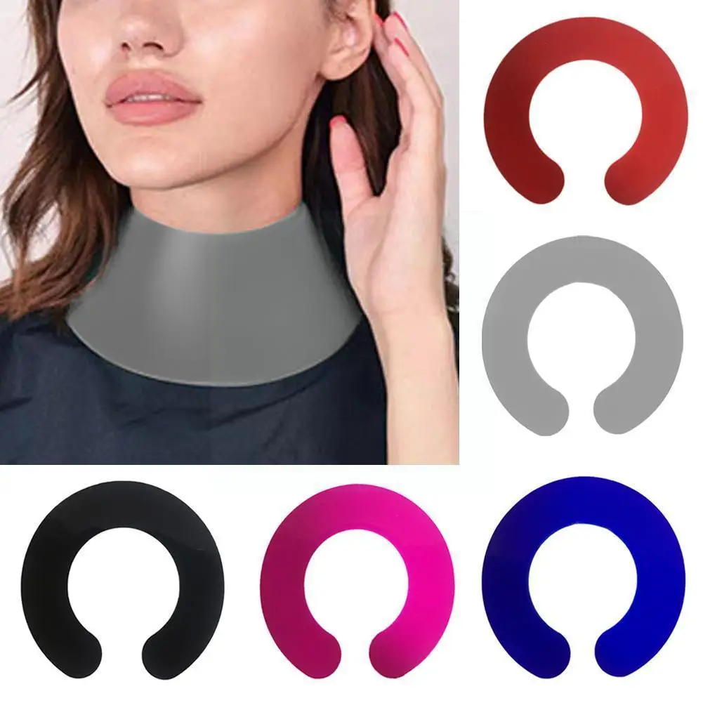 

Silicone Hair Dye Shawl Neck Waterproof Foldable Barber Shawl Stylist Tool Collar Neck Wrap Hairdressing Cutting N8c4